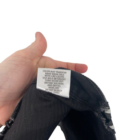 Carmar Beatrice Zip Front Black Denim Mini Skirt Y2K Festival Boho Womens 24 - Picture 7 of 7